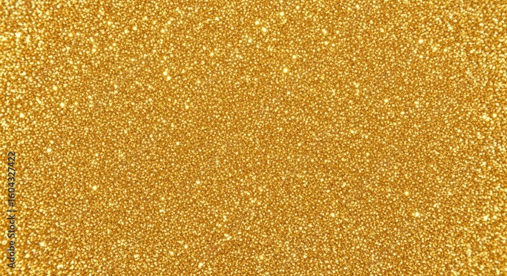 Aufkleber shiny gold glitter particles with sparkling bokeh effect background