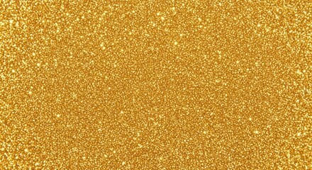 Shiny Gold Glitter Particles with Sparkling Bokeh Effect Background