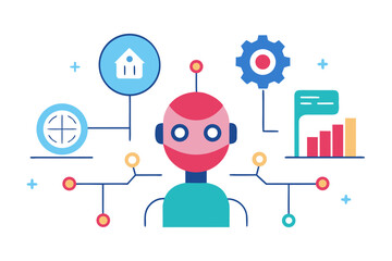 Futuristic abstract illustration of a human head formed by glowing blue lines and connected nodes, symbolizing artificial intelligence, machine learning,