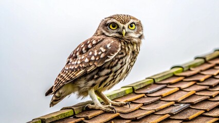 Here's a concise description:

A great horned owl, a majestic nocturnal predator, is perched on a branch, its keen eyes observing the wild nature