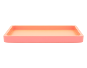 Pink tray render on transparent background