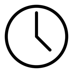 clock icon vector illustration.