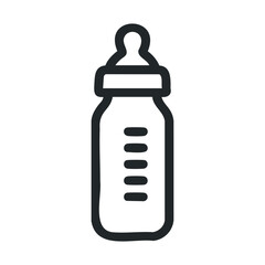 Baby feeding bottle in simple design for nursery decoration