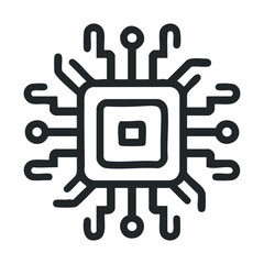 Circuit board pattern with microchip design for technology projects
