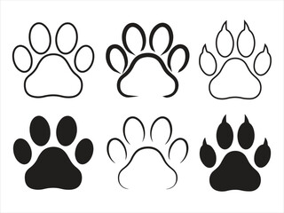 set of paw prints