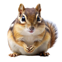 Obraz premium Chipmunk Isolated on White Background