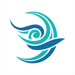 Wind Icon Logo Design Vector Illustration