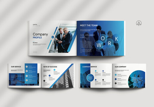 Company Profile Brochure Landscape Template