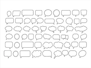 collection of speech bubbles  icons