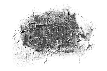 Realistic paint stain on old cement wall transparent background PNG