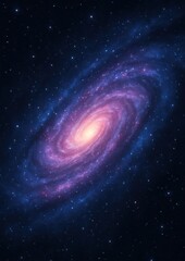 Obraz premium Spiral galaxy in deep space.