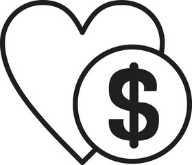 Dollar Icon Cash Coins Money Management Financial Growth Concept Design Vector Illustration