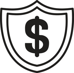 Dollar Icon Cash Coins Money Management Financial Growth Concept Design Vector Illustration