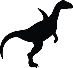 silhouette of a dinosaur