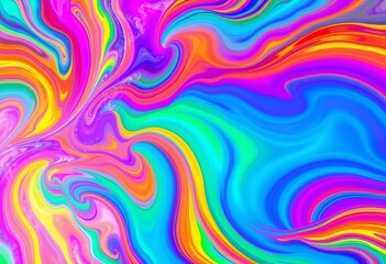 Exploding rainbow hues, dynamic swirling shapes, vibrant abstract texture, rainbow, colorful background