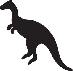 silhouette of a kangaroo