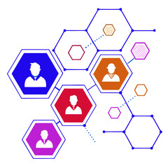 Abstract Colorful Background with Hexagons – Modern Geometric Design for Digital Art, Websites, Presentations, Posters, and Creative Graphic Projects with Gradient and 3D Effects

