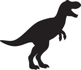 silhouette of a dinosaur
