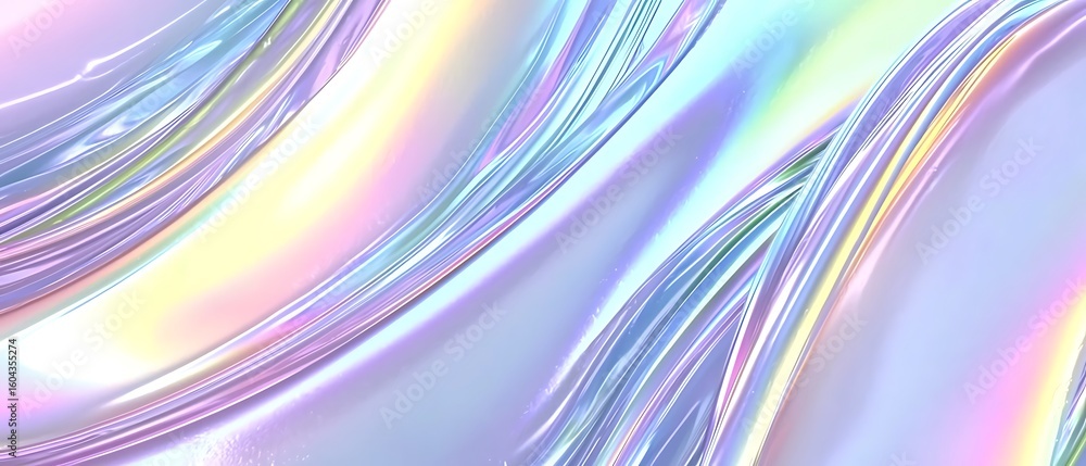Poster abstract pastel swirl with vibrant colors reflecting light in dynamic waves and smooth textures for 
