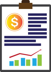 Dollar Icon Cash Coins Money Management Financial Growth Concept Design Vector Illustration