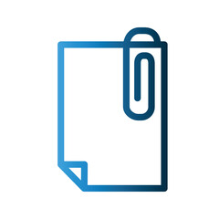Paperclip icon design template