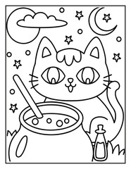 Halloween Coloring Page – Fun, Spooky, and Easy Designs for Kids and Adults | Ghosts, Pumpkins, Witches & More | Print