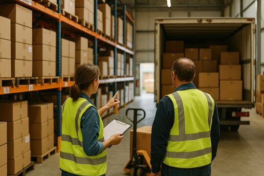 Warehouse logistics team efficiency - Powered by Adobe