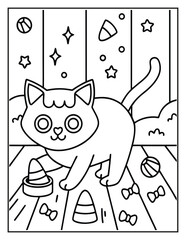 Halloween Coloring Page – Fun, Spooky, and Easy Designs for Kids and Adults | Ghosts, Pumpkins, Witches & More | Print