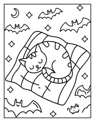 Halloween Coloring Page – Fun, Spooky, and Easy Designs for Kids and Adults | Ghosts, Pumpkins, Witches & More | Print