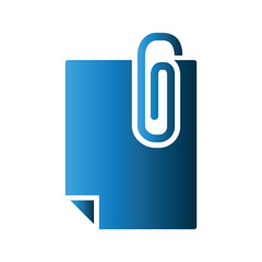 Paperclip icon design template