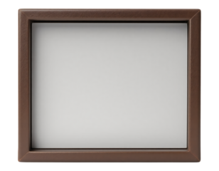Brown Frame with Empty White Space