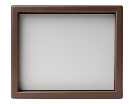 Brown Frame with Empty White Space