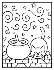 Halloween Coloring Page – Fun, Spooky, and Easy Designs for Kids and Adults | Ghosts, Pumpkins, Witches & More | Print