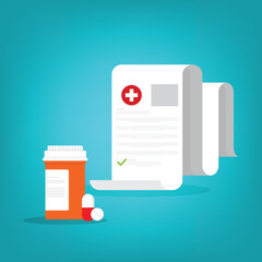 Prescription medicine bottle	