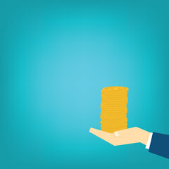 Hand holding money