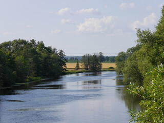 Obraz premium Scenic view of a river during summer