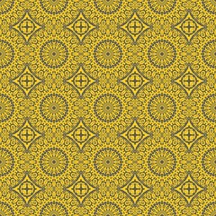 seamless pattern with gold ornament
