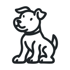 Happy dog character design for pet related projects and merchandise