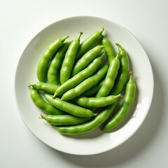 green beans on a plate