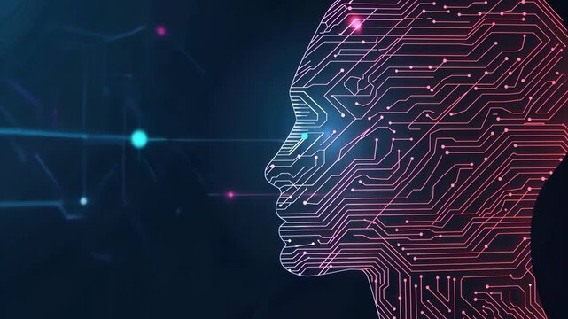 Digital art showcases a futuristic representation of technology's influence on creativity and self-expression through vibrant design