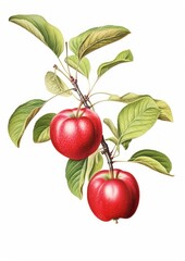 Apple branch fruit apple illustration.