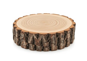 Rustic Wooden Tree Stump Slice - Natural wood texture, tree ring detail, rustic charm, eco-friendly, wood slice for crafts