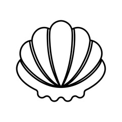 scallops icon silhouette vector art