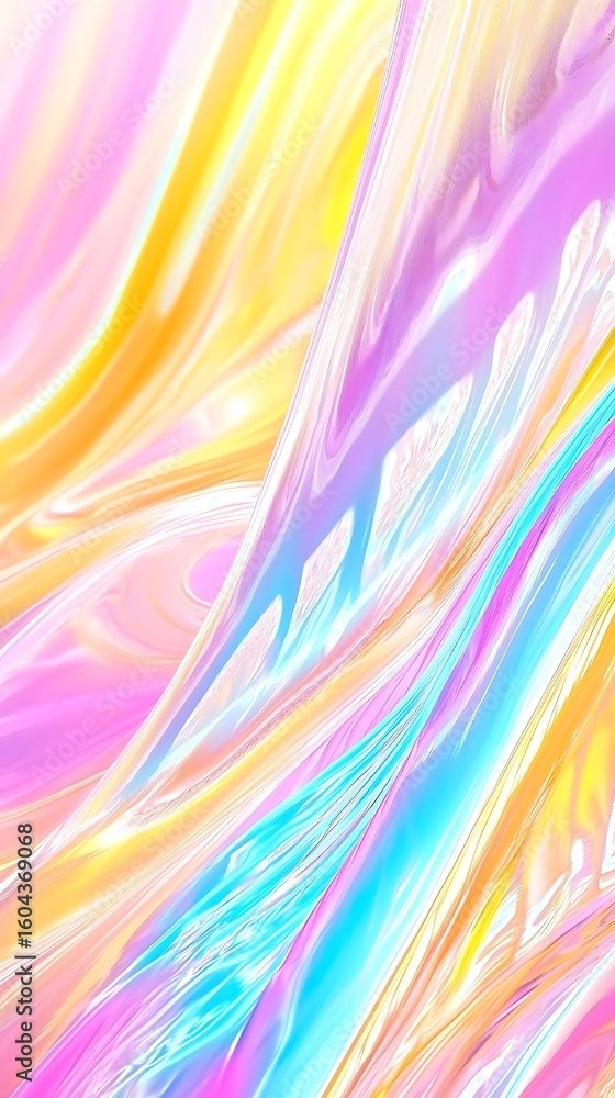 Poster abstract color wave background in pastel tones with smooth texture for creative projects and digital