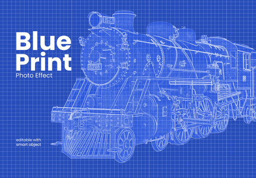 Blueprint Sketch Technical Drawing Line Art Photo Effect