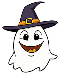 halloween ghost art a cartoon ghost