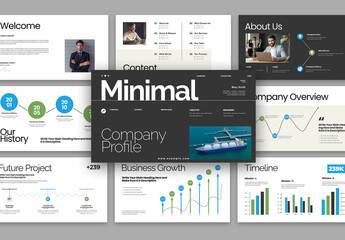 Minimal Creative Company Profile Presentation Template Design