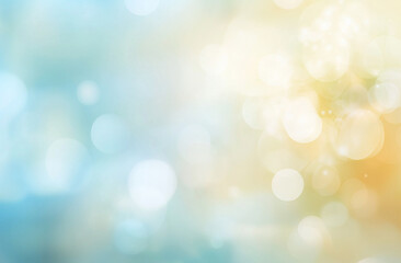 Obraz premium Abstract gold bokeh lights on a dark background for festive designs