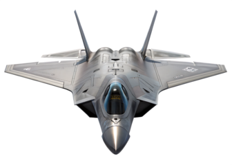  futuristic stealth fighter jet   isolated on white background PNG, AI GENERATED