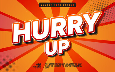 EDITABLE HURRY UP SALE TEXT EFFECT